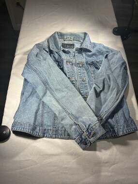 Vintage DP Denim Light Wash Jean Jacket Women's Size 16 Y2K 90s Style